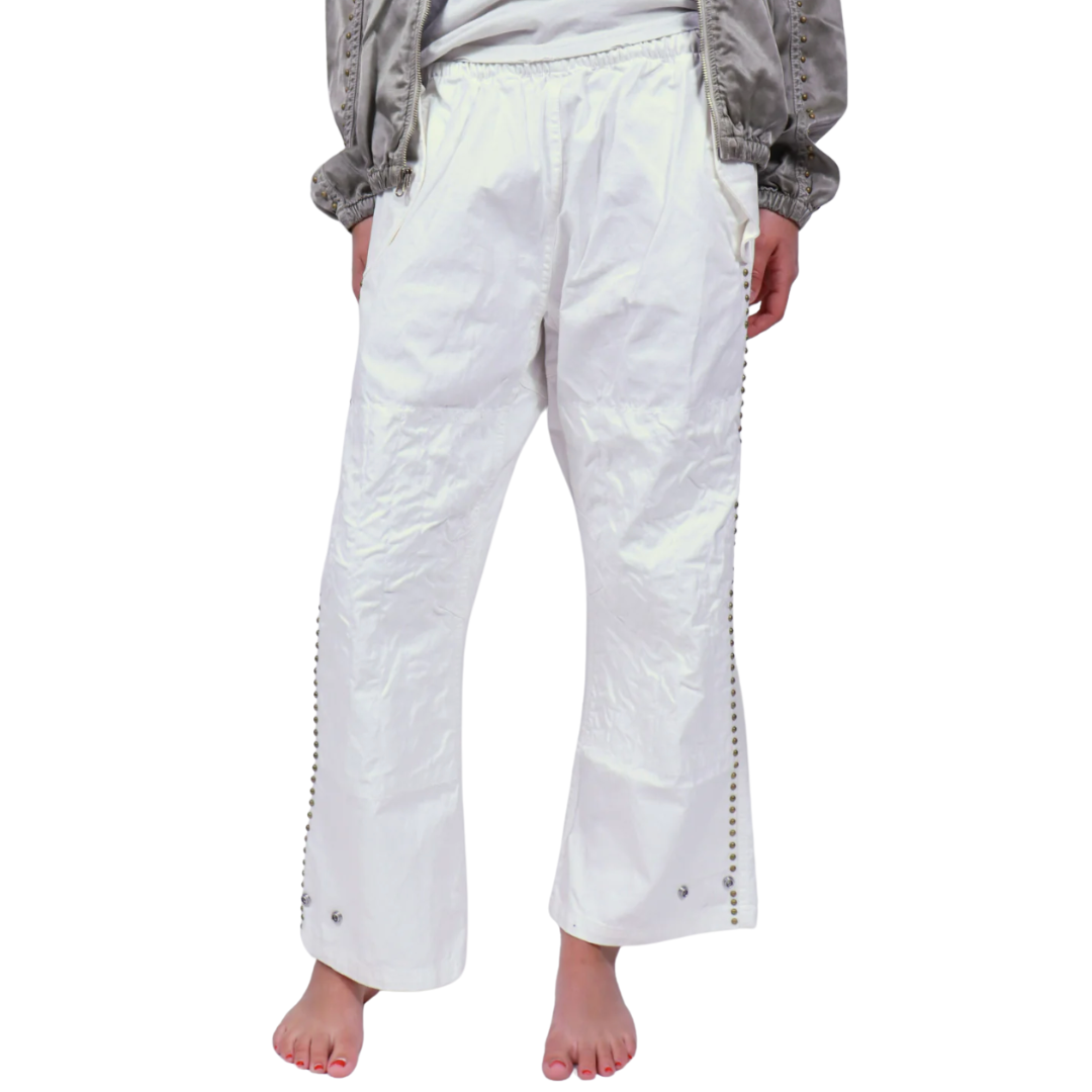 Canyonkid Japanese Twill Homestud Karate Pant in Supervintage White