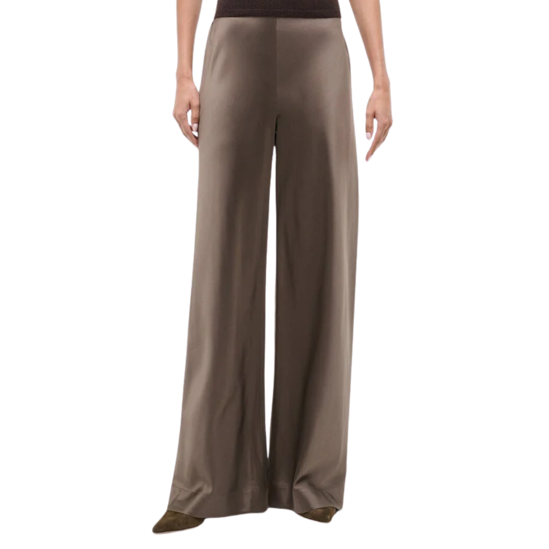 Stroll Silk Pant in Truffle