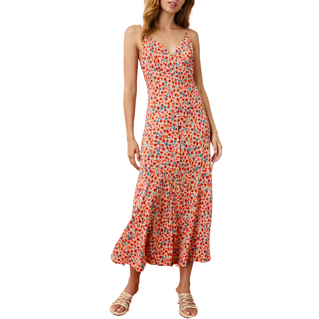 Florian Dress in Red Posy