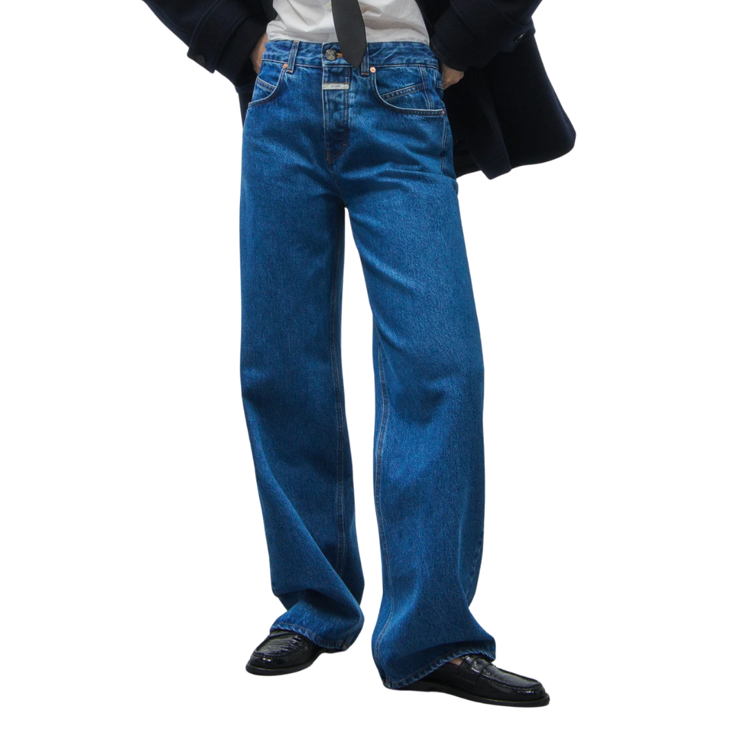 Nikka Wide in Mid Blue