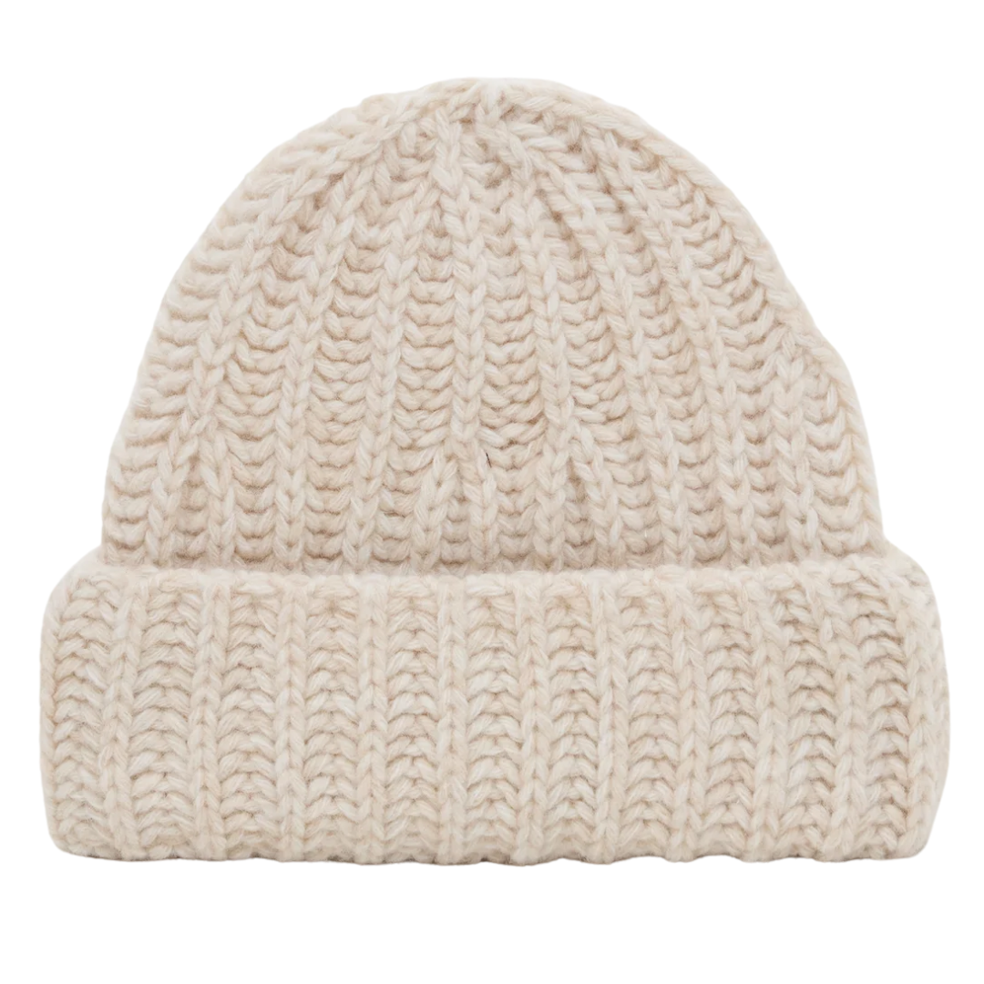 Pure Wool Hat in Cloud Cream