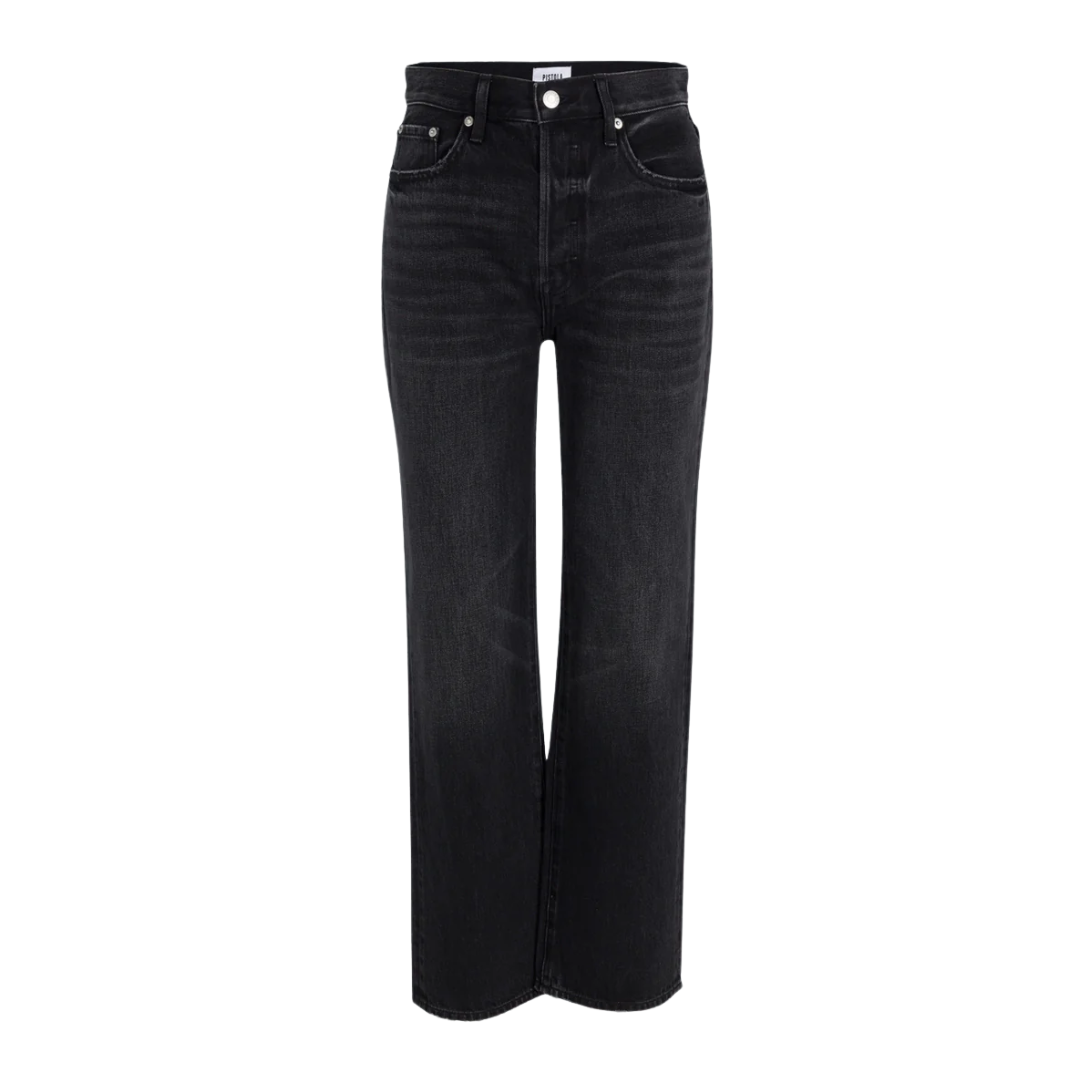 Cassie Super High Rise Straight Jean in Stormy