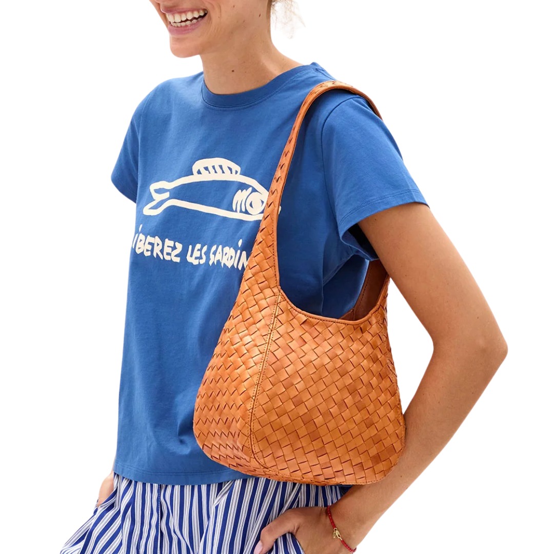 Petit Bando in Natural Woven Diagonal