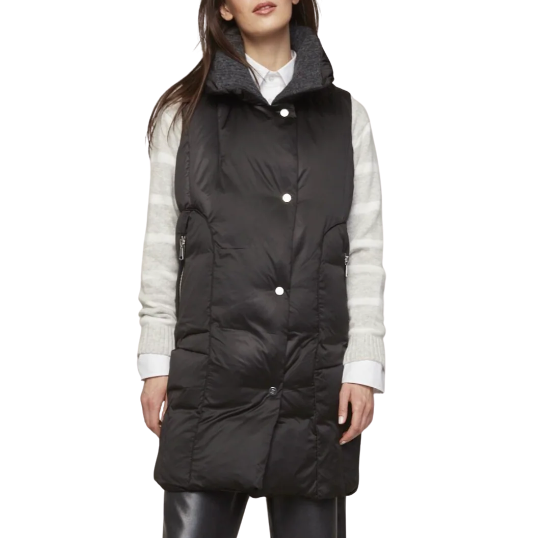 Padma Down Vest in Black