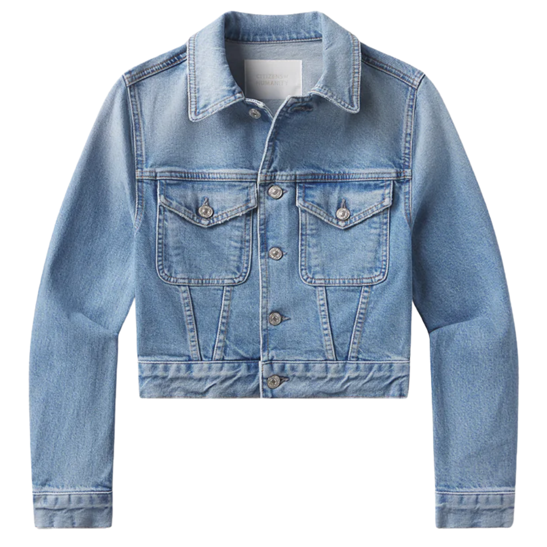 Charisse Shrunken Jacket in Sparrow
