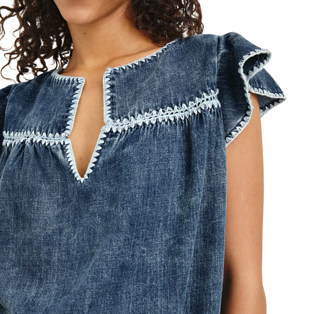 Tafia Top in Classic Blue