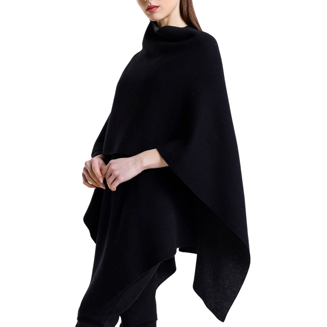 Kiersten Reversible Wrap in Black/Coal