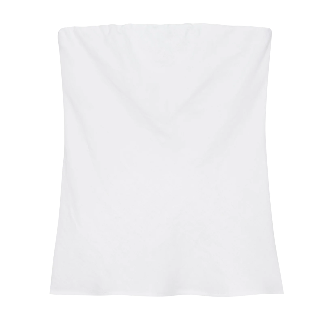 The Linen Tube Top in Powder