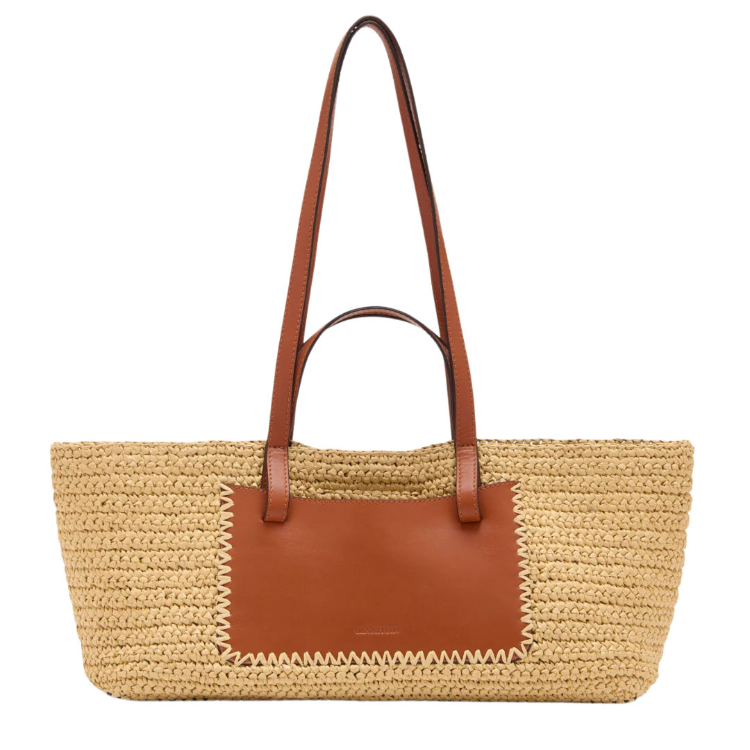 Lali Raffia E/W Tote in Natural