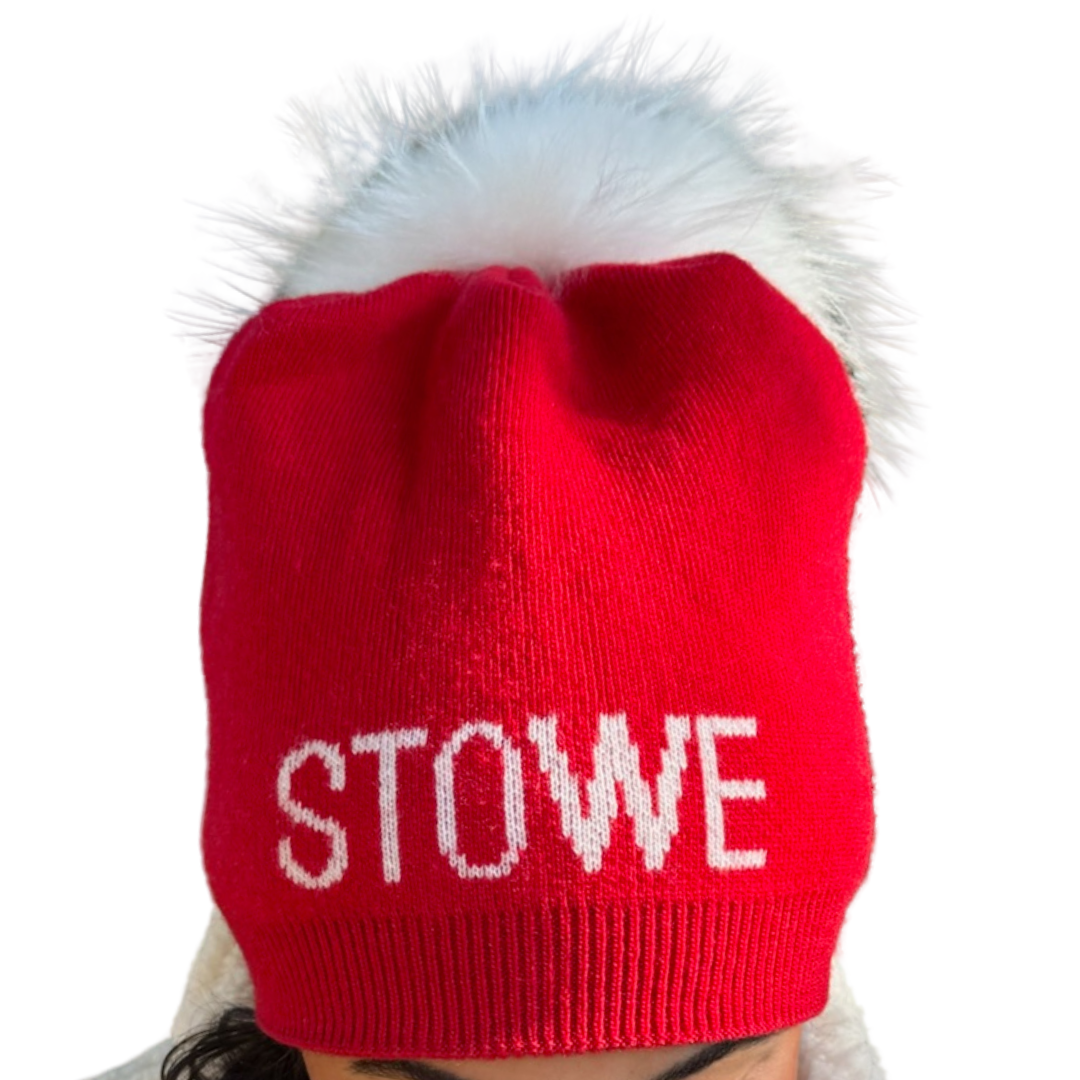 Stowe Pom Hat in Red
