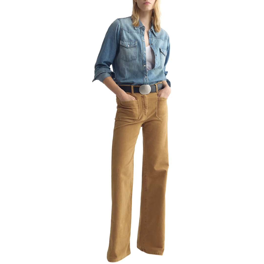 Florence Moleskin Pant in Bourbon