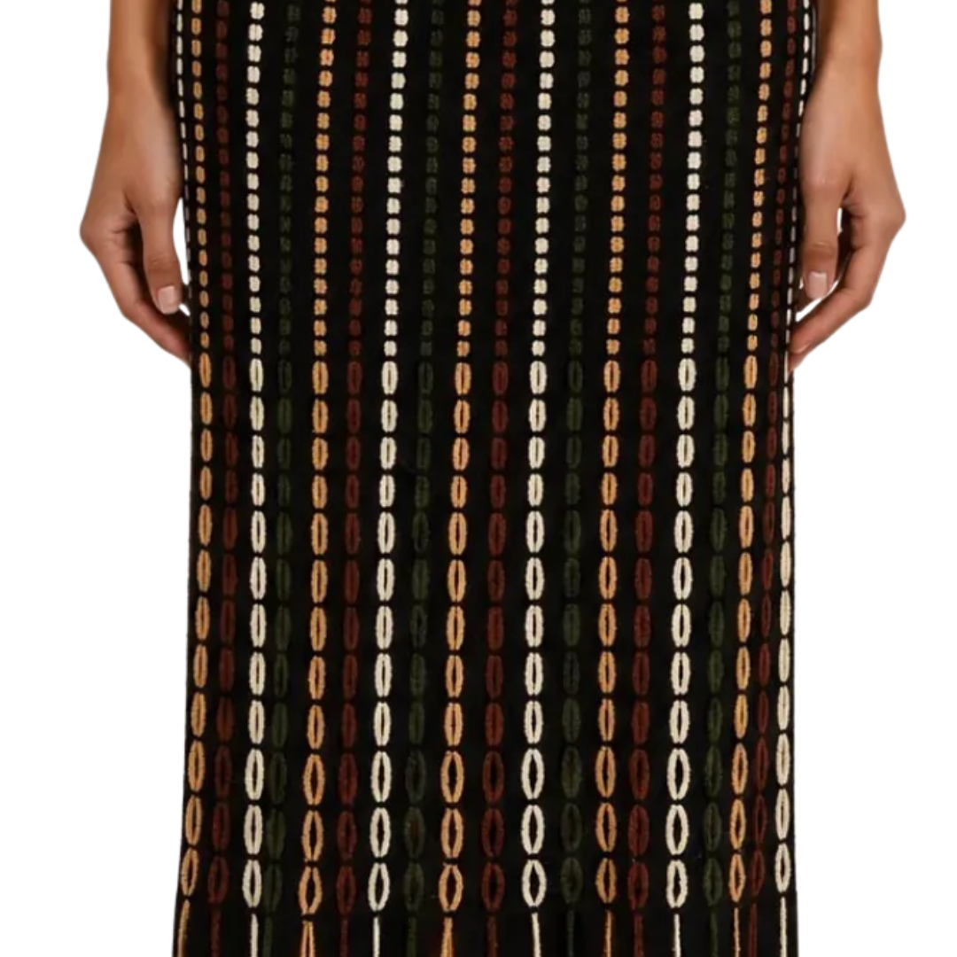 Ineze Knit Skirt in Noctis