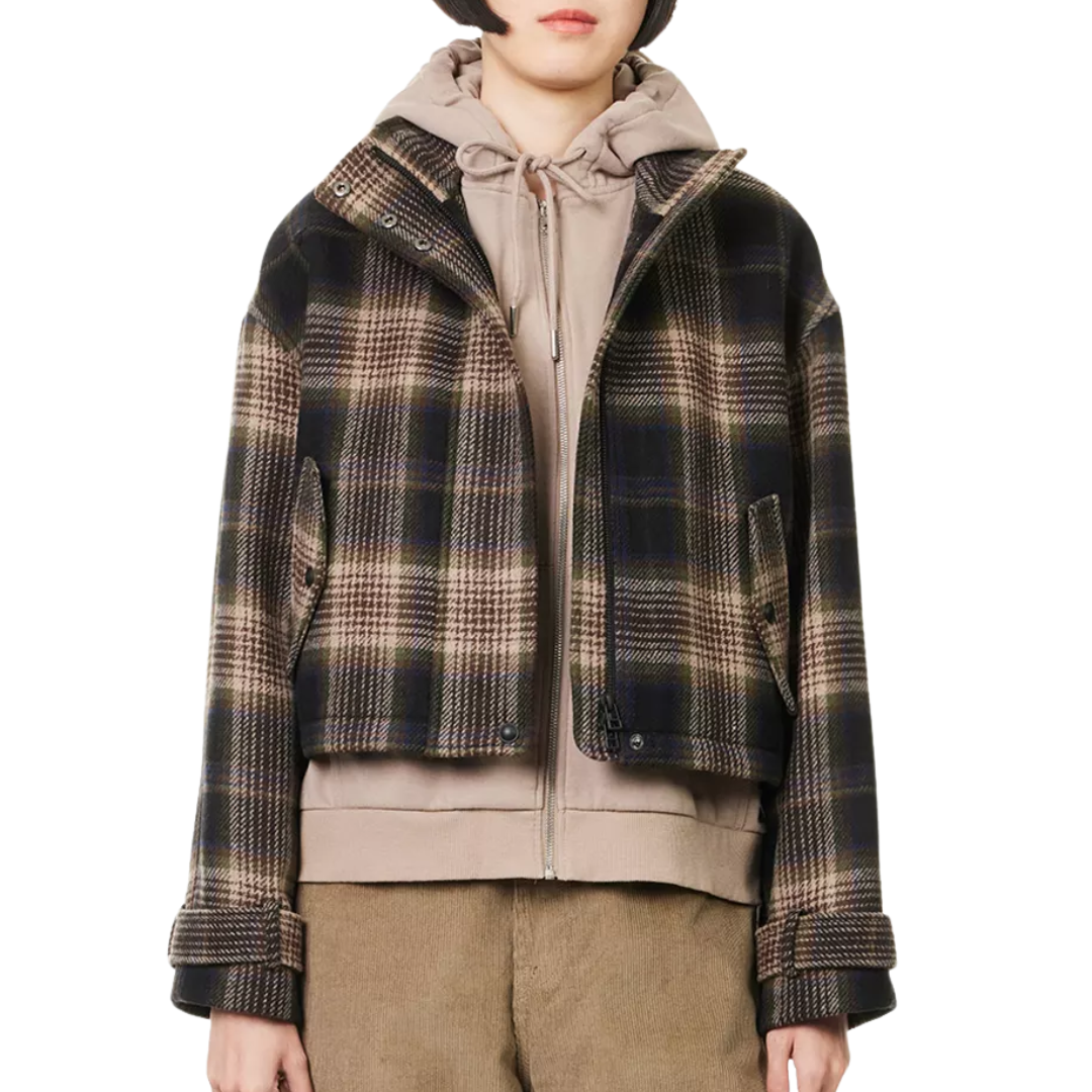 Bateman Woven Jacket in Black Mutli