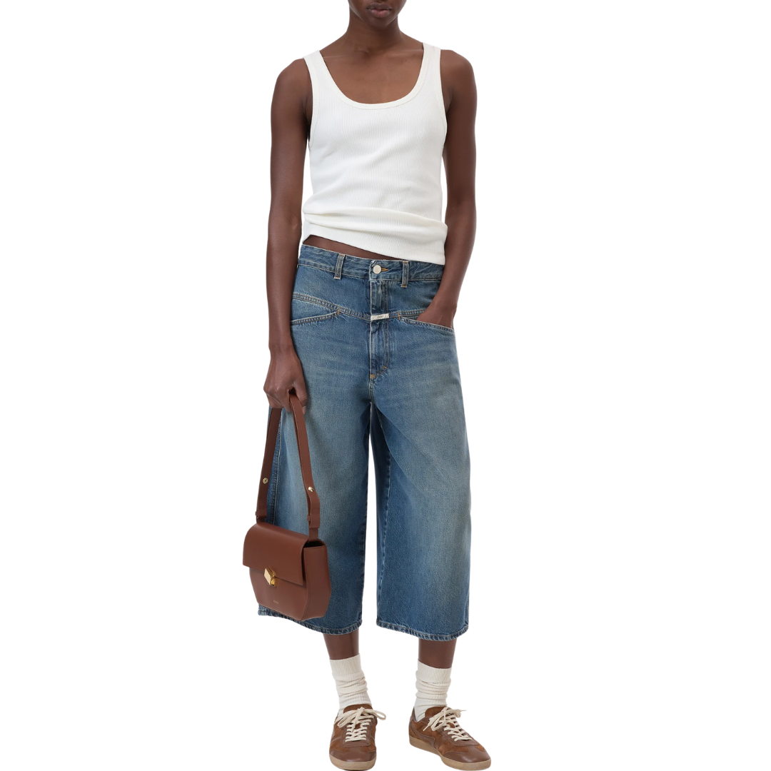 Cotton Tank Top in Ivory