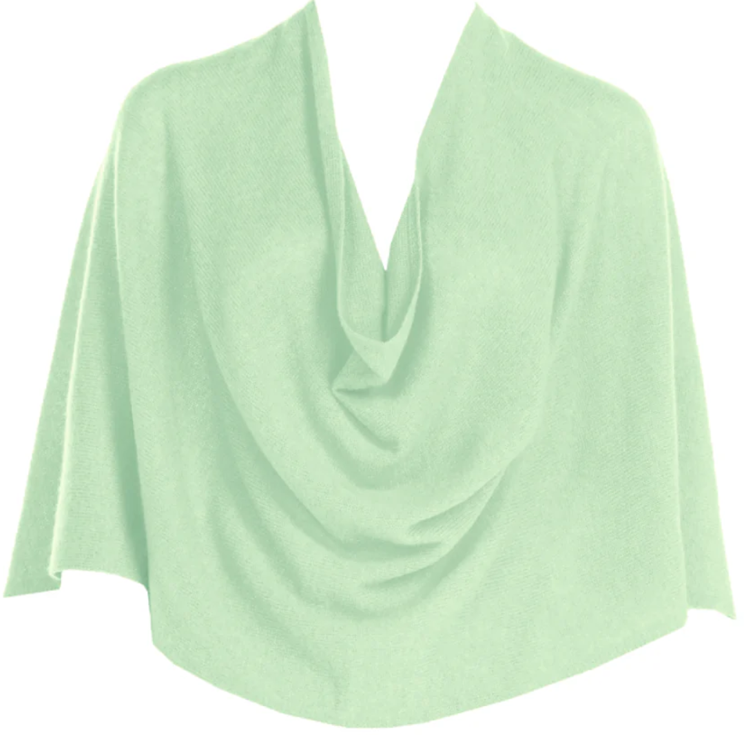 Cashmere Ruana in Mint