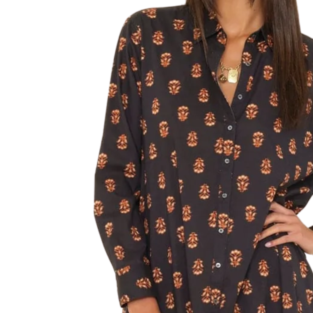 Boden Dress in Wheat Stamp