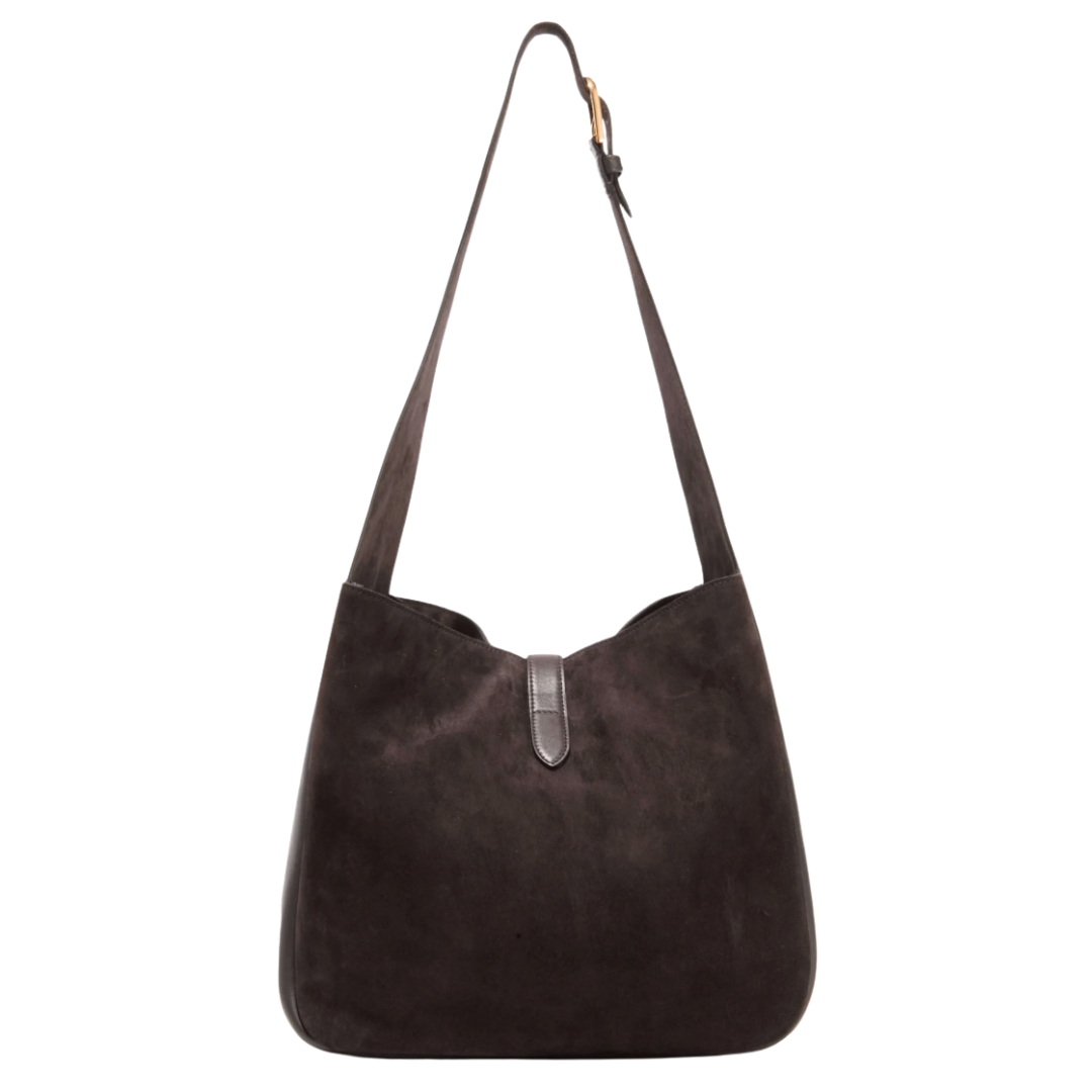 Anita Suede Bag in Espresso