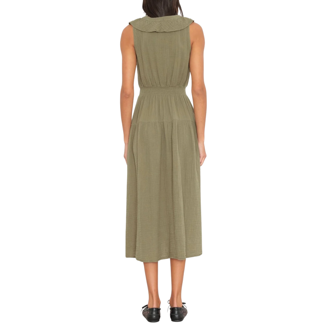 Desa Dress in Olive Moss