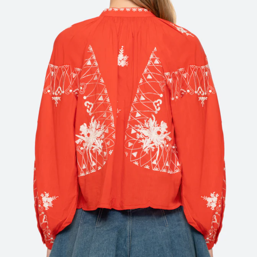 Serafina Top in Poppy