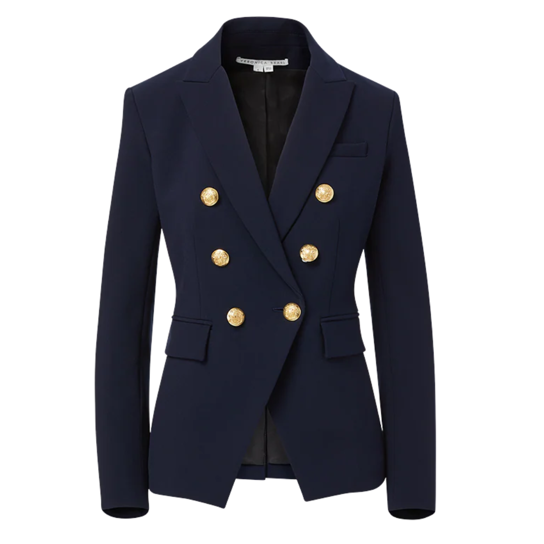 Miller Dickey Jacket in Navy/Gold