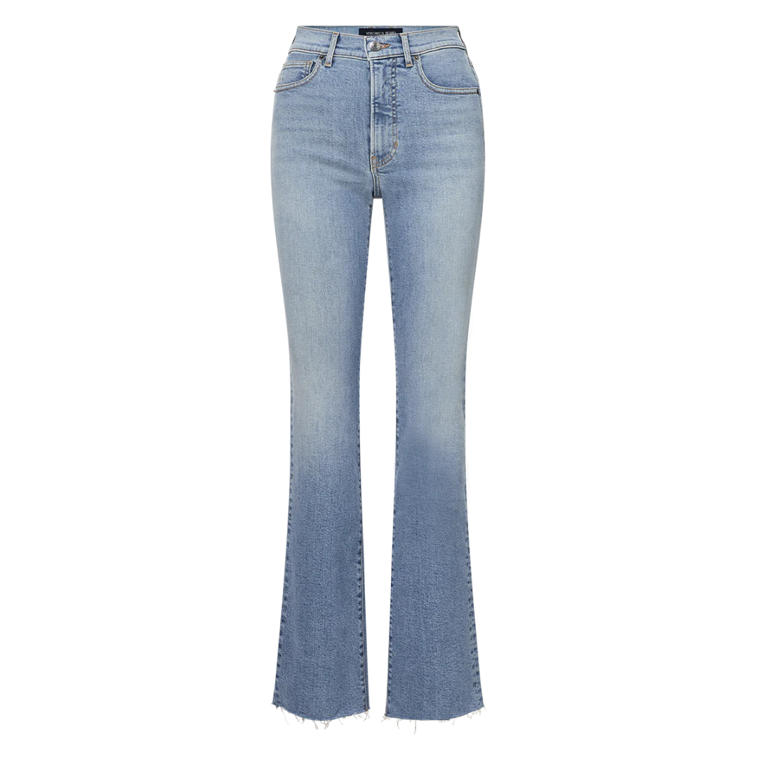 Cameron Raw Hem Bootcut Jean in Riviera Breeze