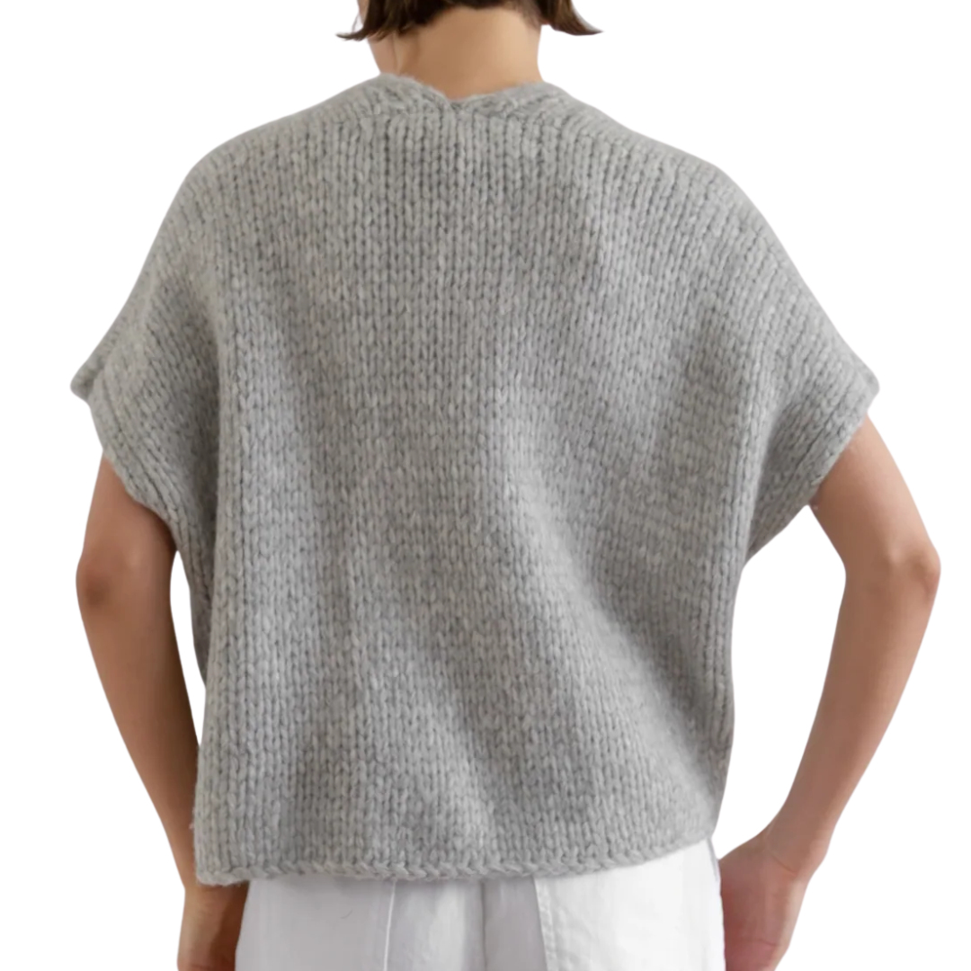Flor Vest in Light Grey