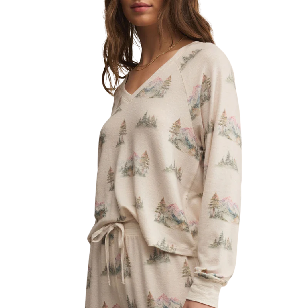 Maggie Camp Long Sleeve Top in Crystal