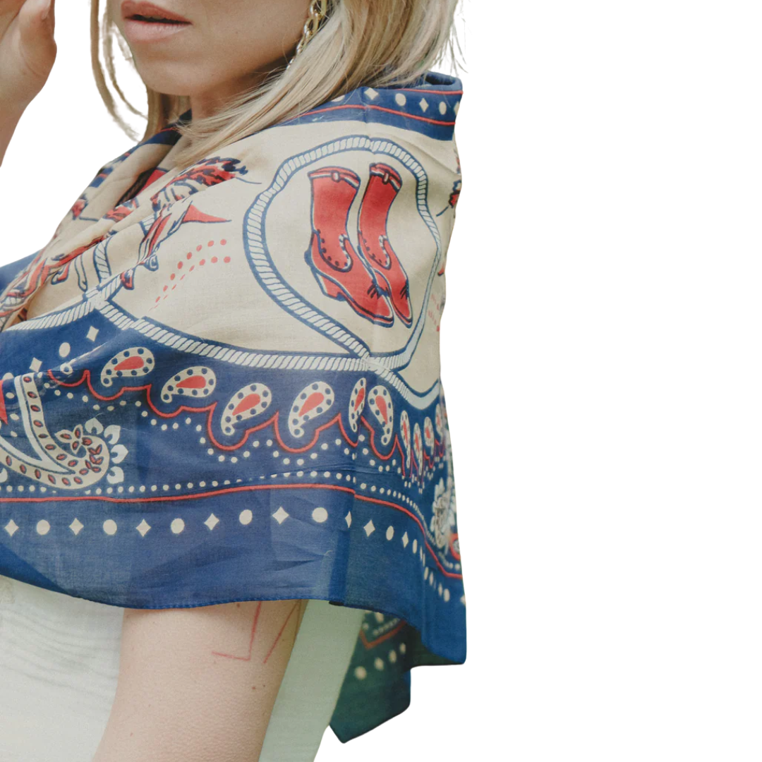 Rodeo Scarf in Navy