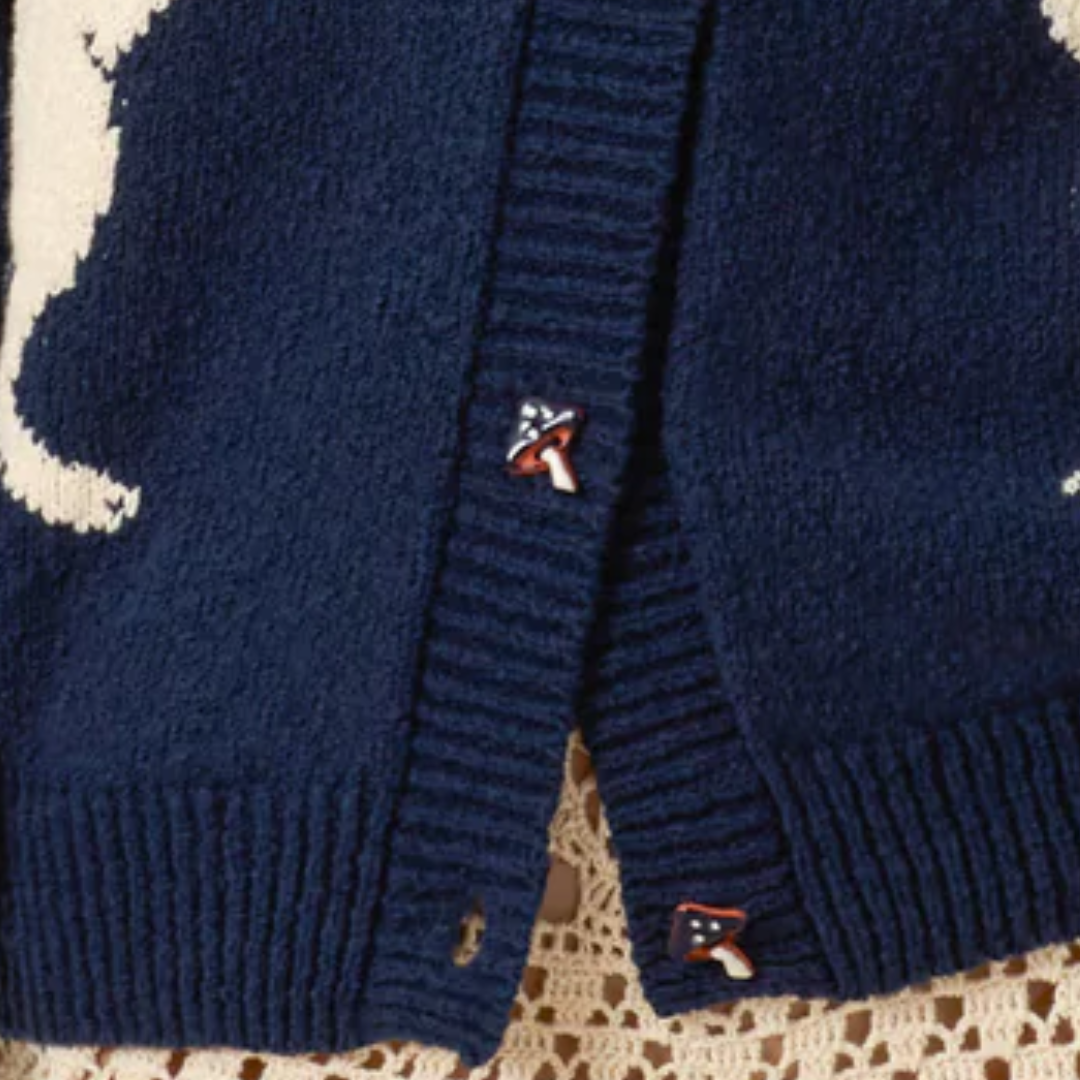 Sammi Midnight Hare Cardigan in Dark Blue