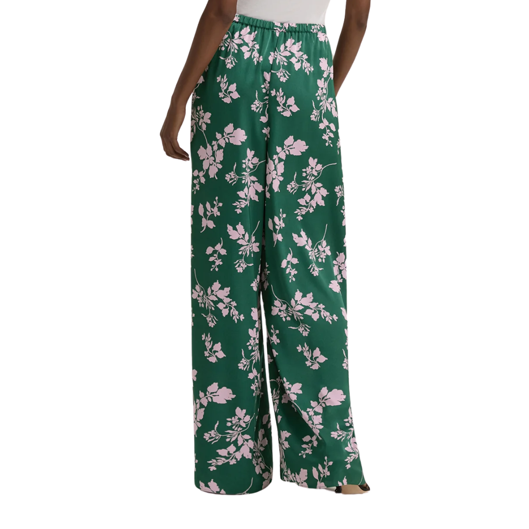The Effortless Wide Leg in Emerald Floral