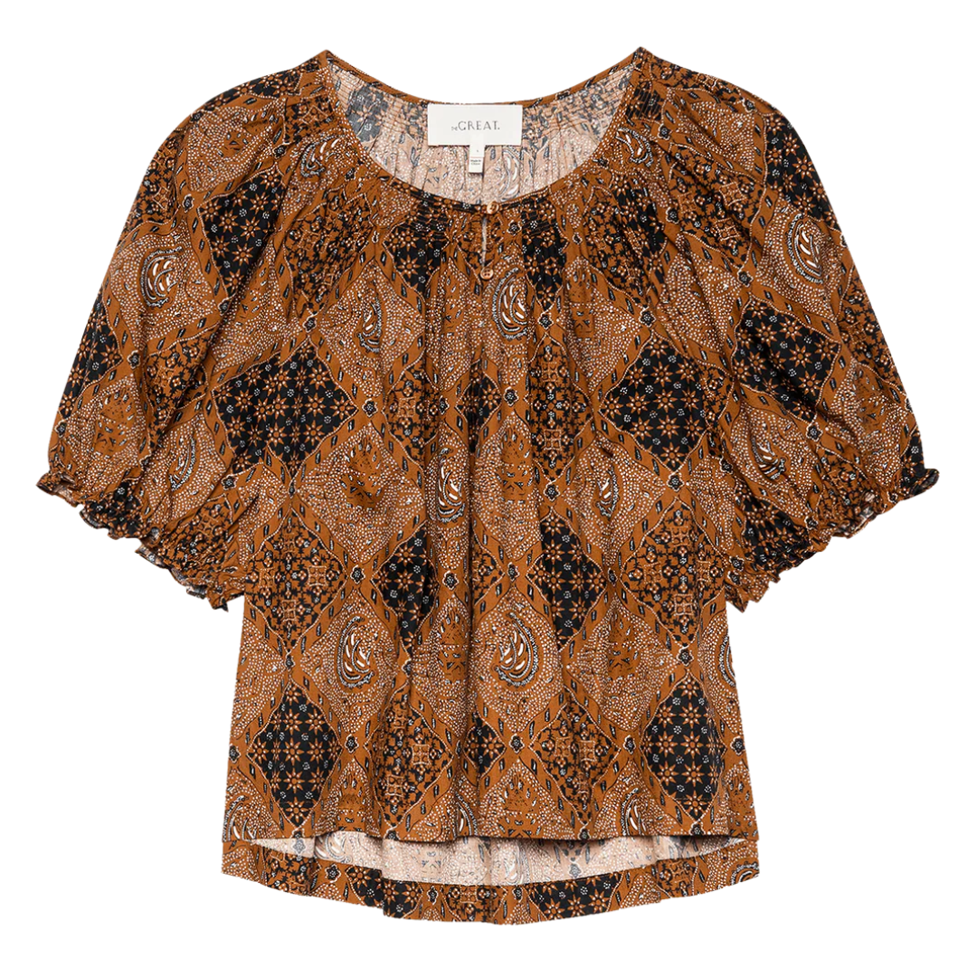 The Moorland Top in Geo Bandana Print