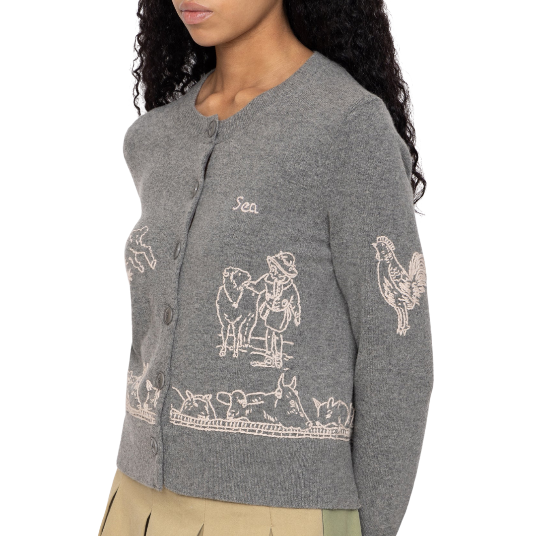 Edin Cardigan in Grey