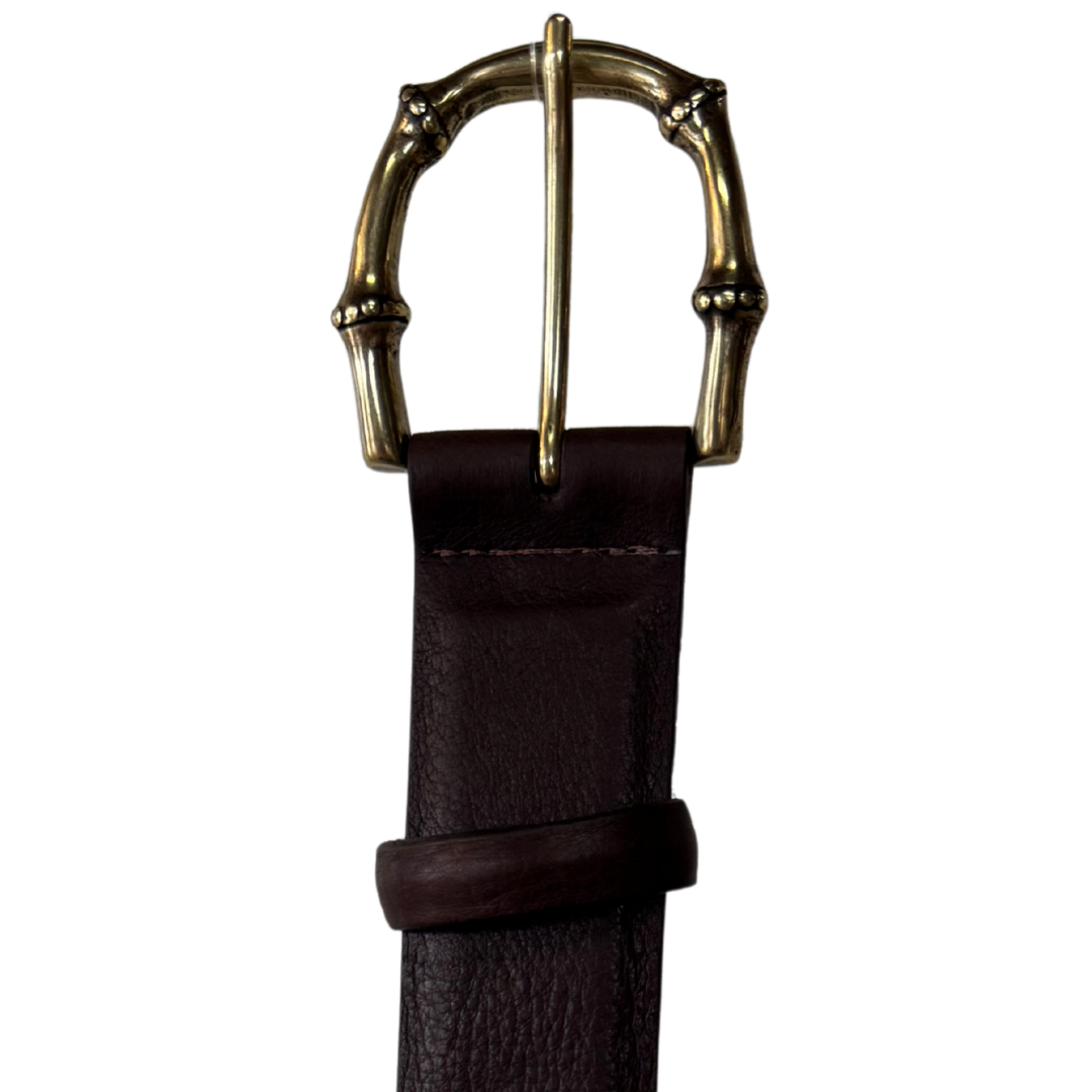 Pebble Tucson Bison Belt in Chocolate