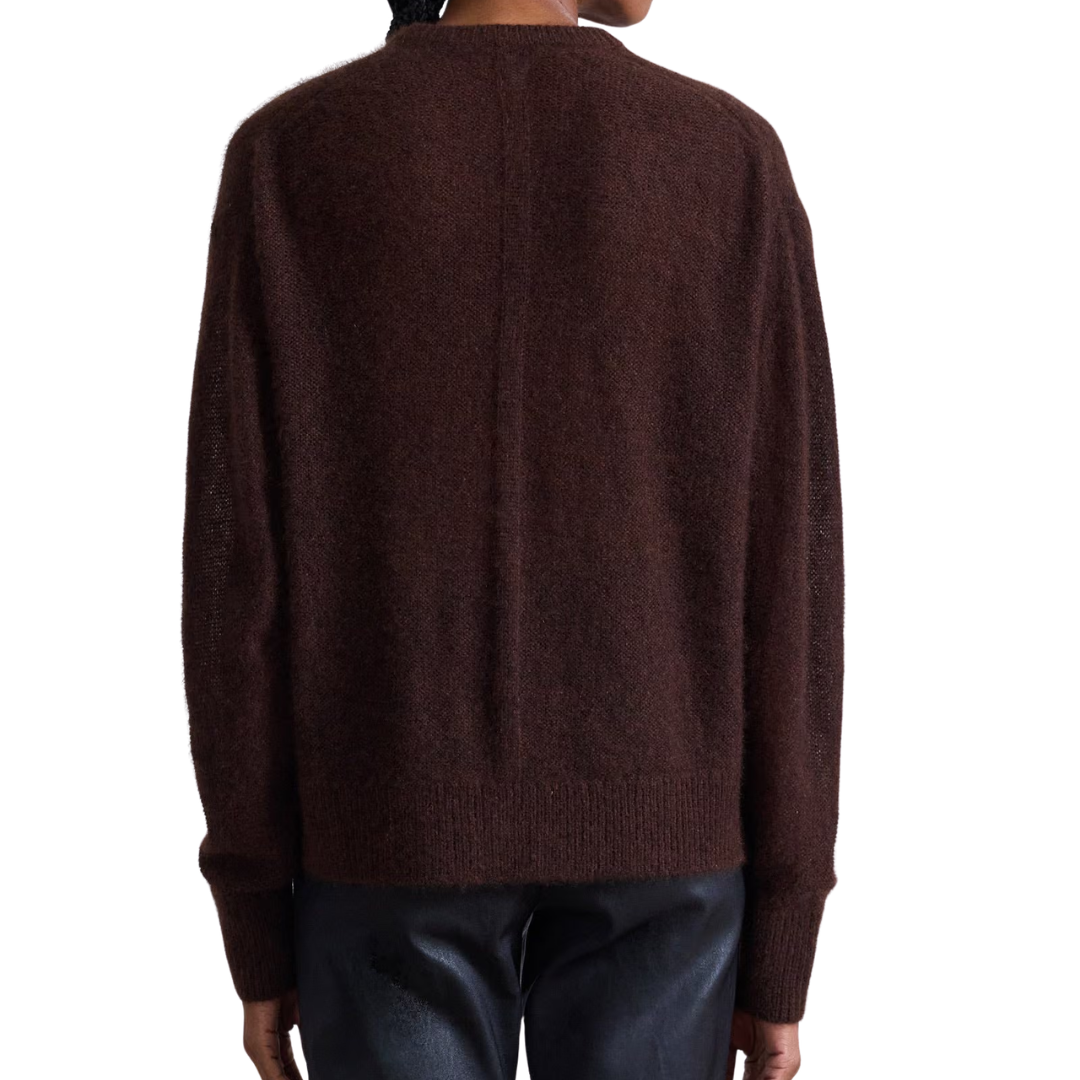 Softest Tissue Weight Sweater in Chocolate