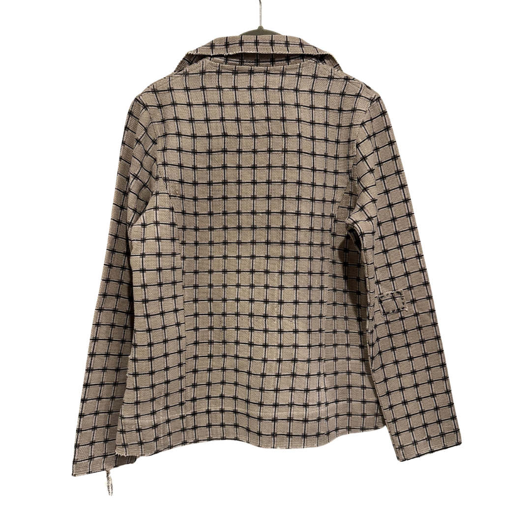 Checker Blazer in Taupe