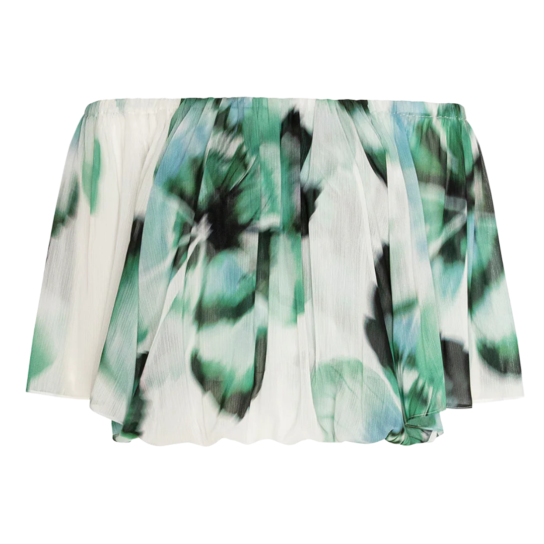 Dylan Top in Verdant Anemone Chiffon