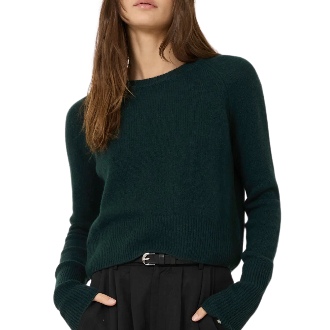 Blakely Cashmere Pullover in Everglade