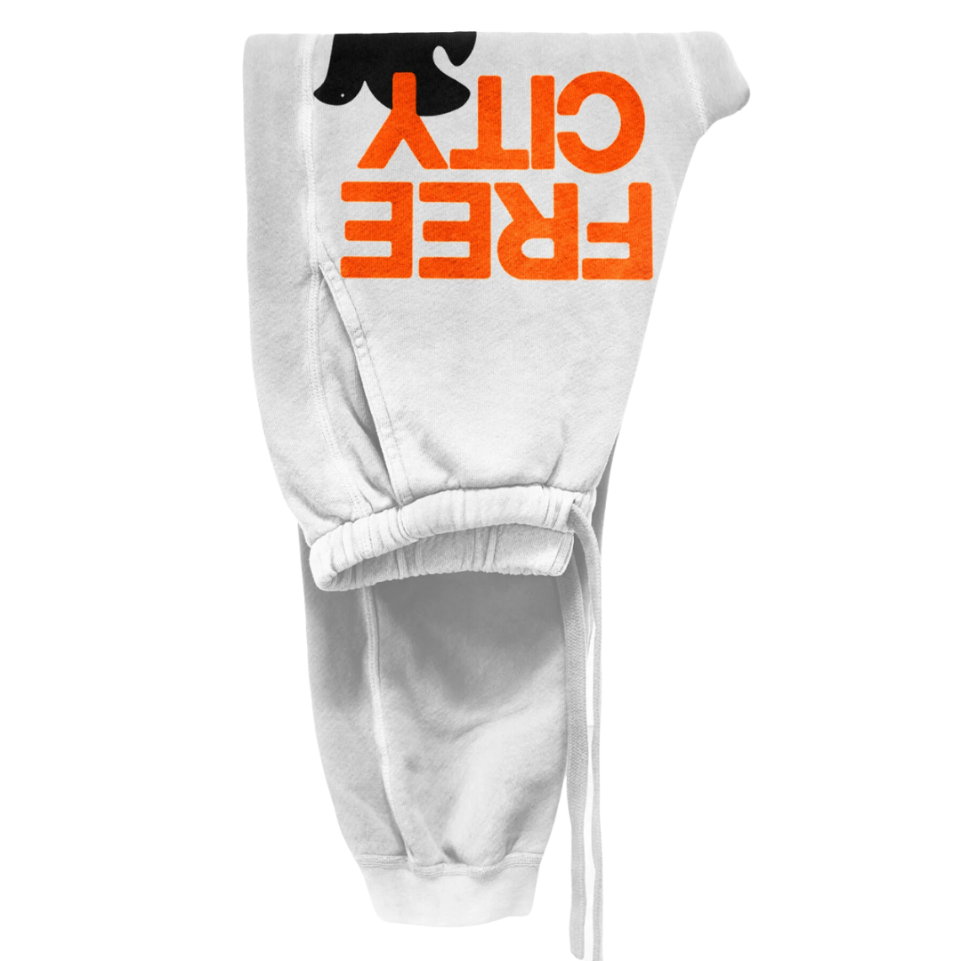 FreeCityLarge Sunfades Pocket Sweatpant in Chalk Electric