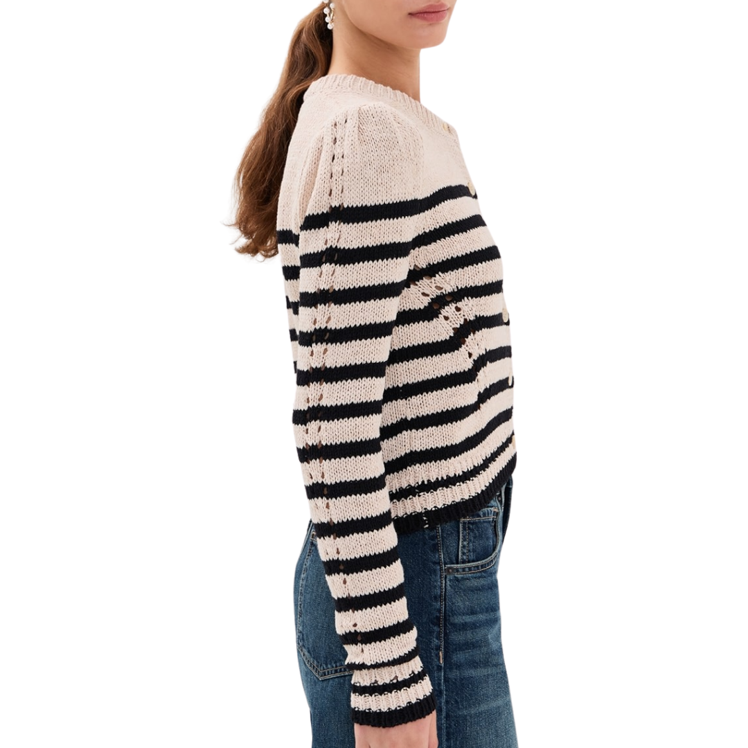 Joelle Cardigan in Sailor Stripe