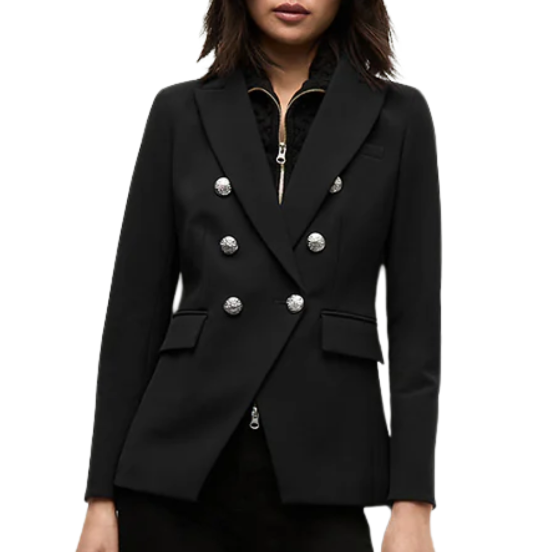 Miller Dickey Jacket in Black/Silver