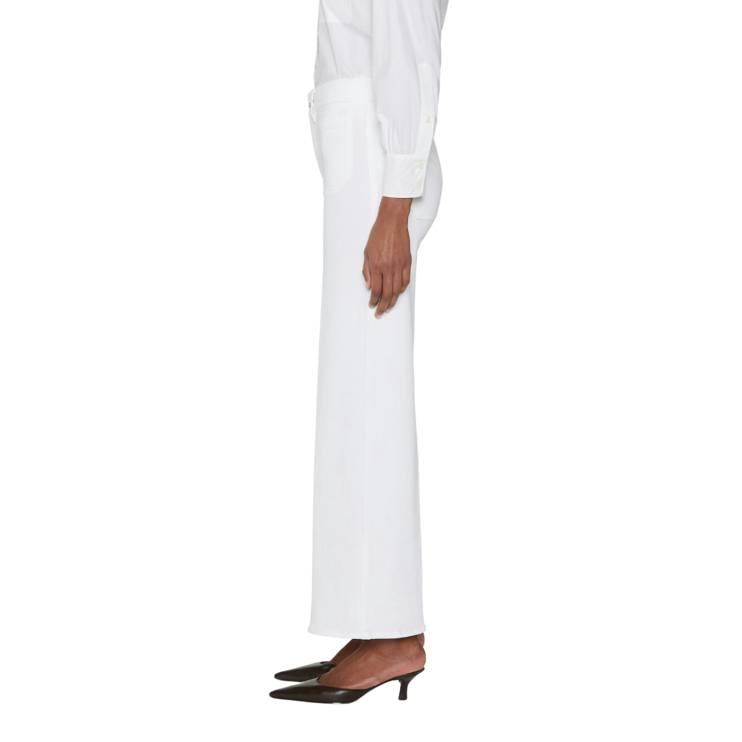Le Slim Palazzo Modernist Pocket in White