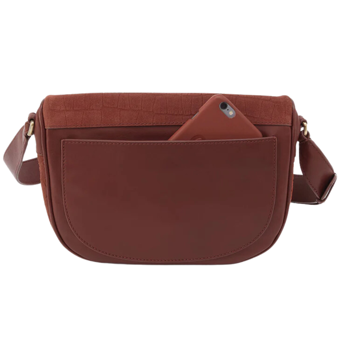 Juno Belt Bag in Sequoia Croc Emboss