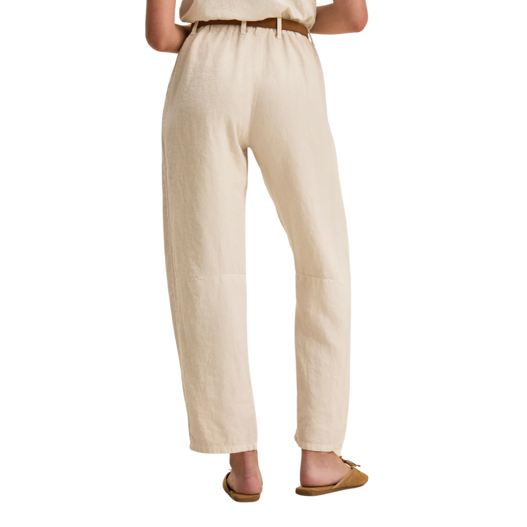 Taylor Heavy Linen Pant in Bisque