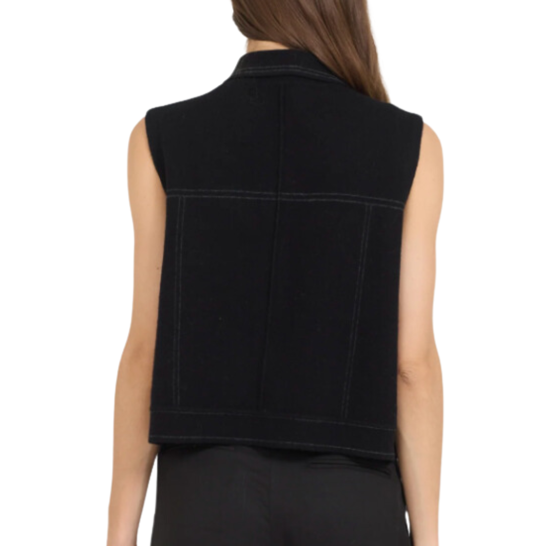 Preston Vest in Black