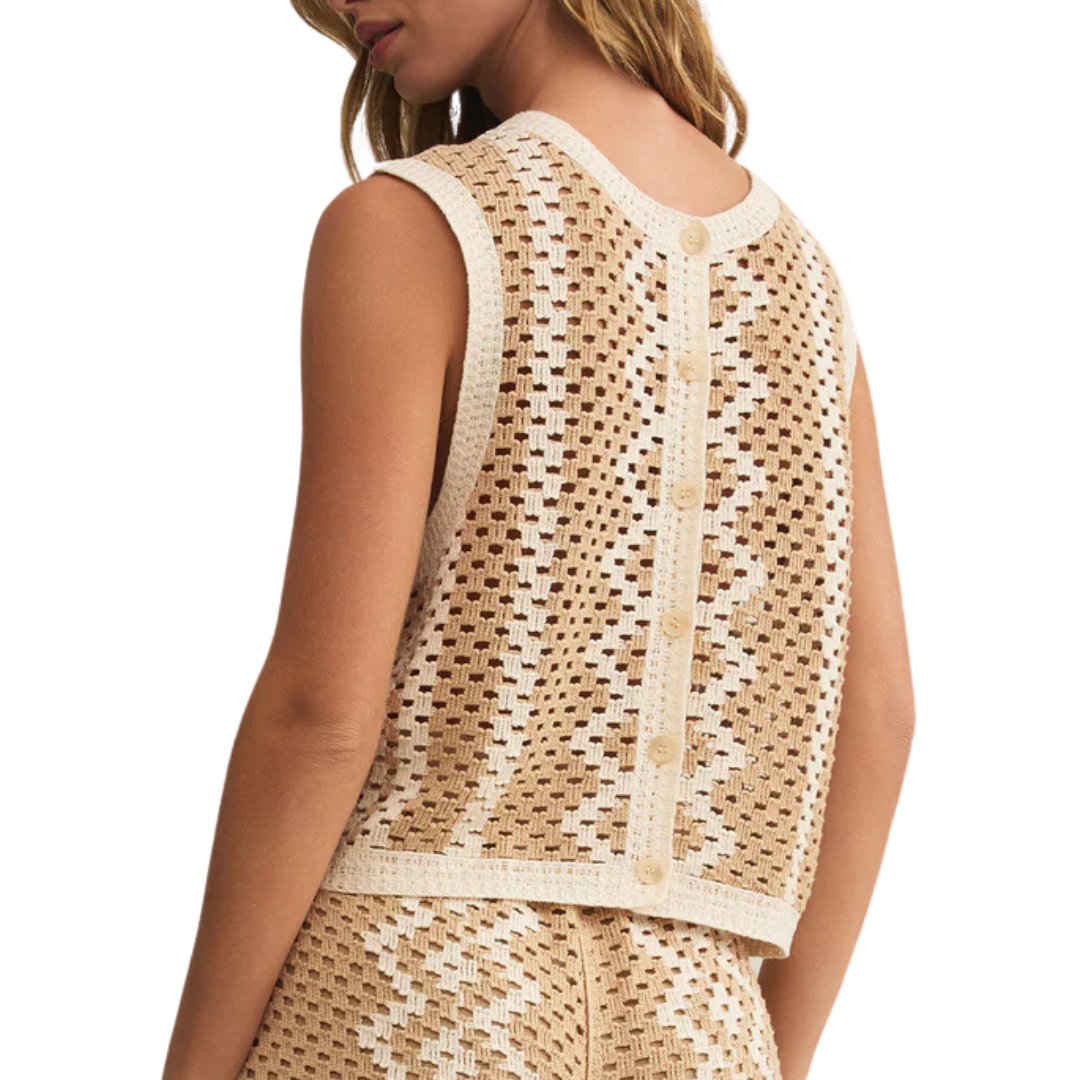 Oasis Crochet Top in Natural