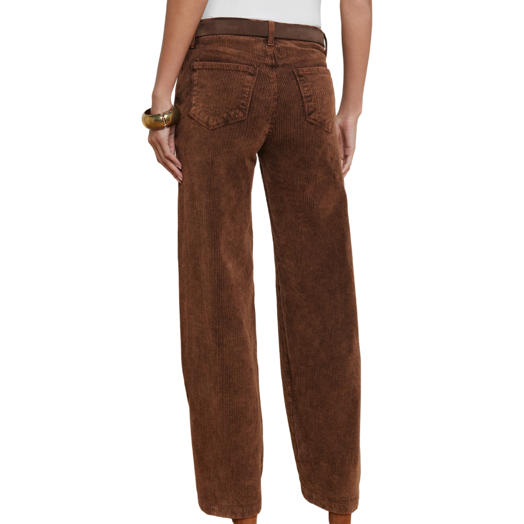 Scottie Corduroy Jean in Saddle Brown