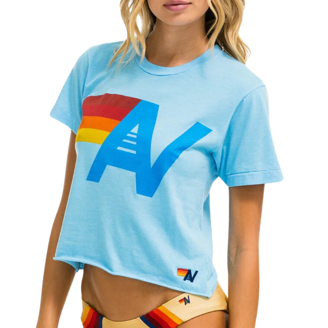 Logo Boyfriend Tee in Ice