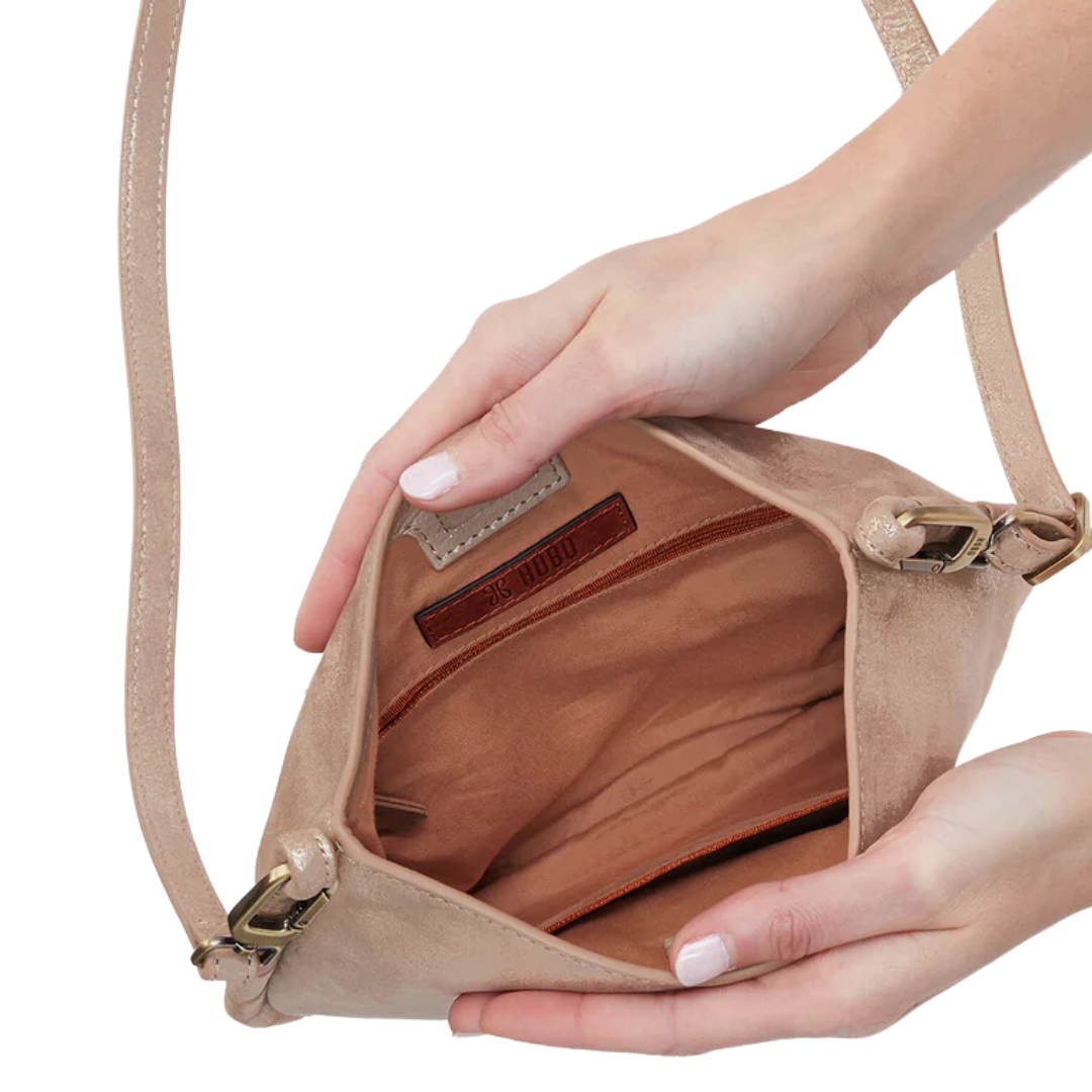 Phoebe Crossbody in Gilded Beige
