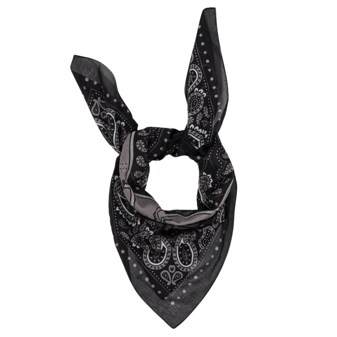 Rodeo Cotton Scarf in Black
