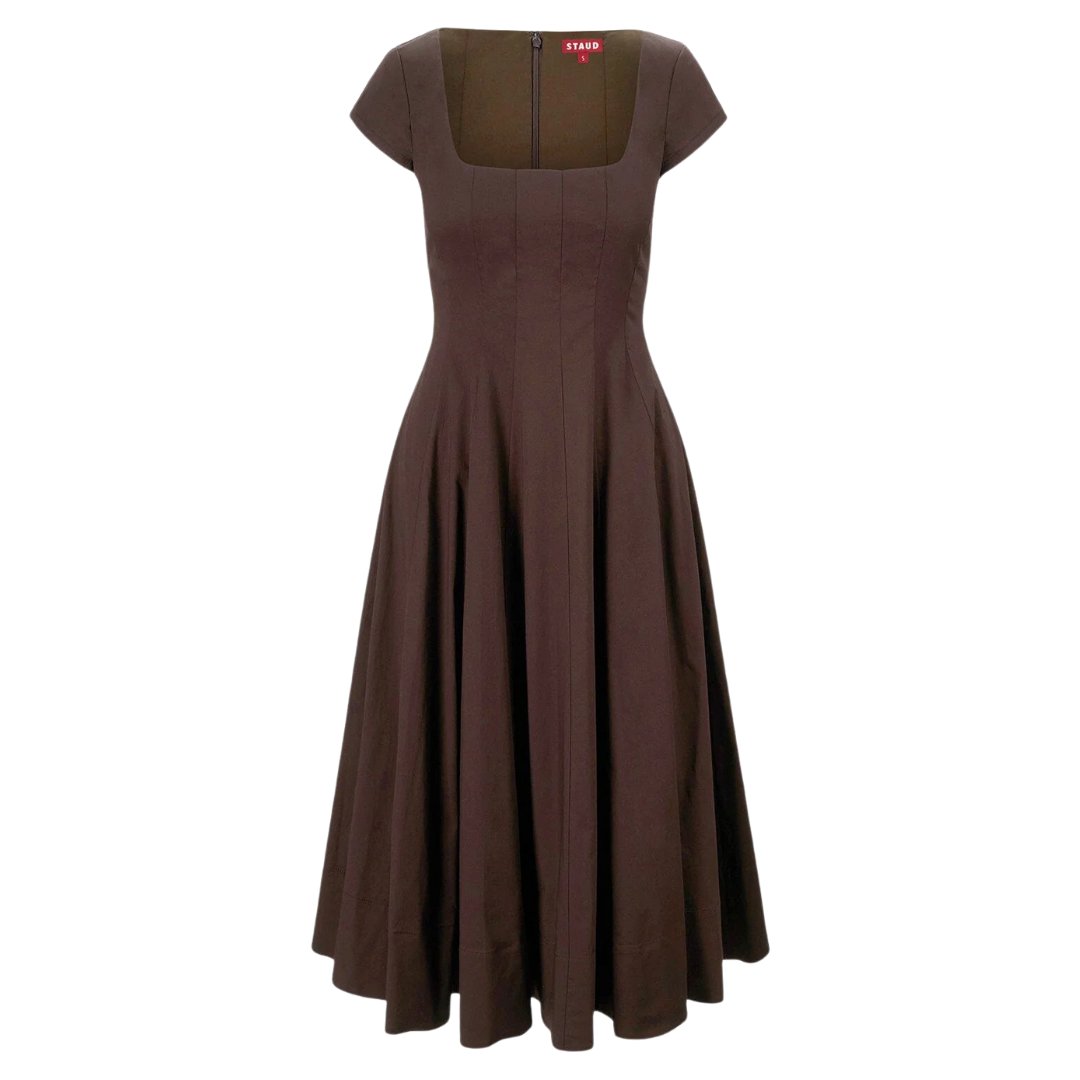 Short Sleeve Wells Dress in Earth